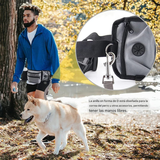 Riñonera de Adiestramiento Portátil - Bolsa de Viaje Multifuncional para Perros